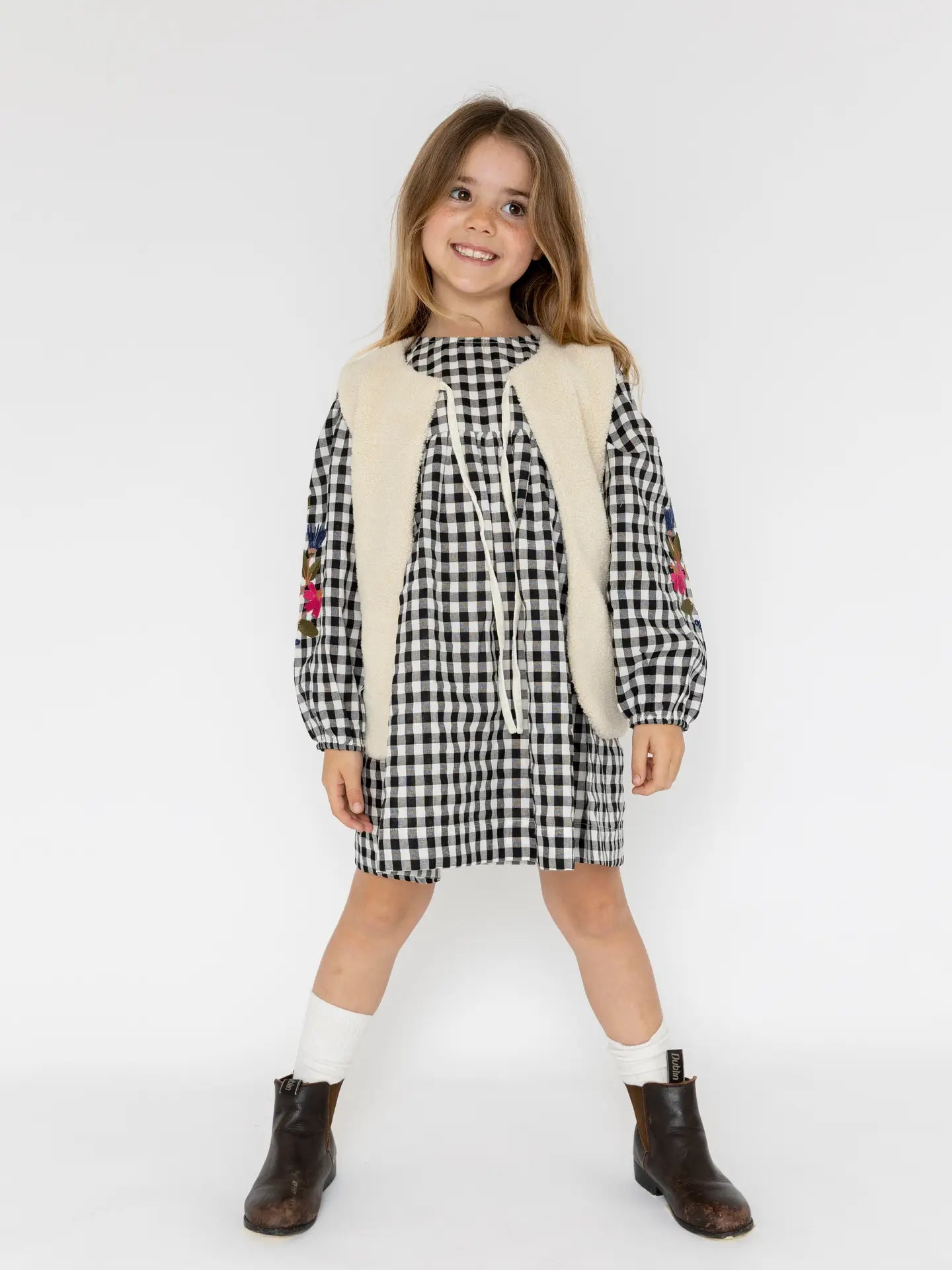 Thea Reversible Vest- Gingham- COMING SOON!