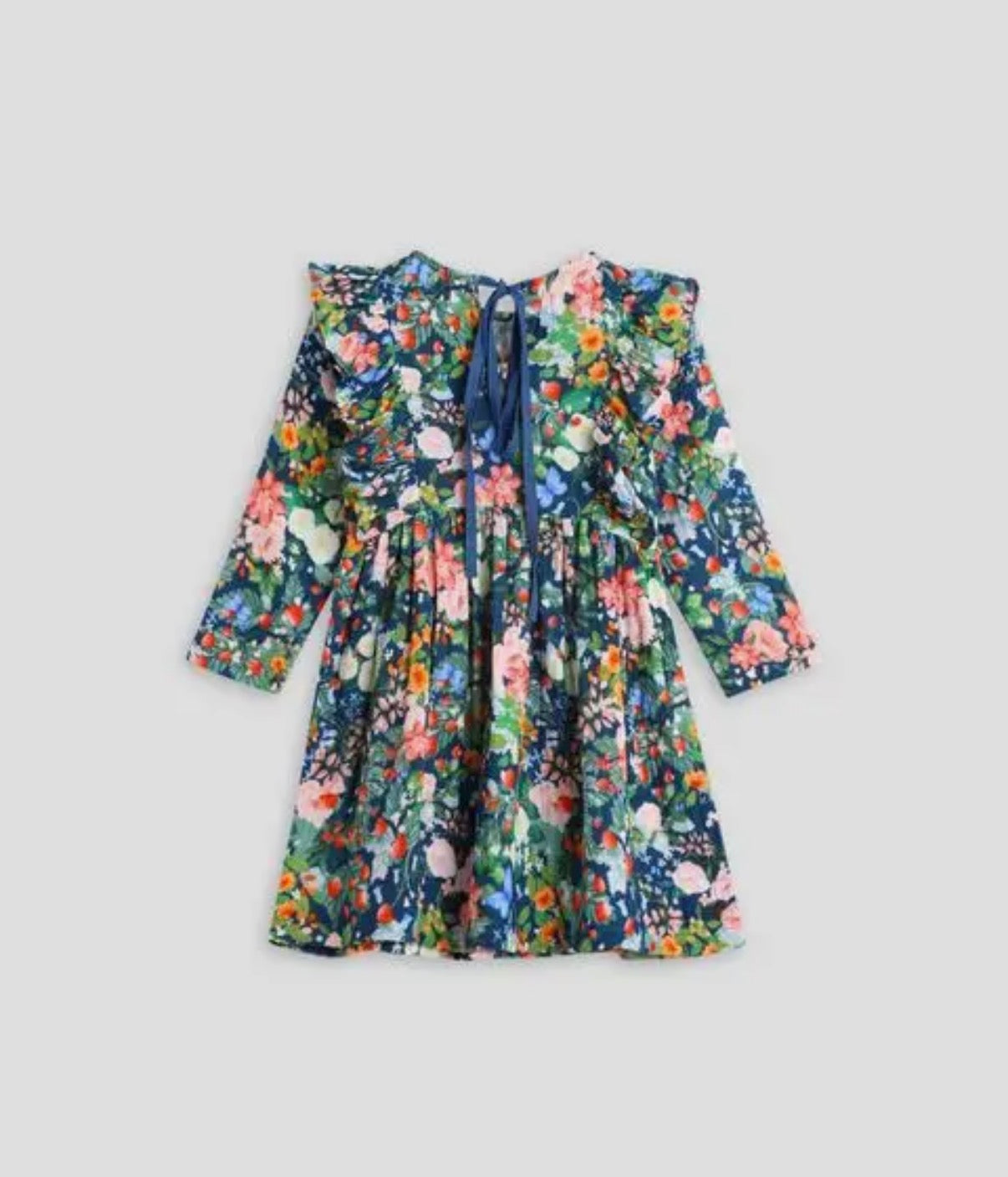 Daisy Dress- Strawberry Navy