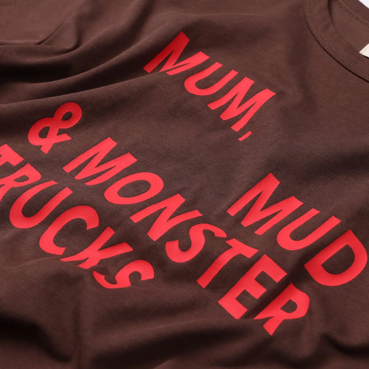 Mmm Tee in Brown/Red