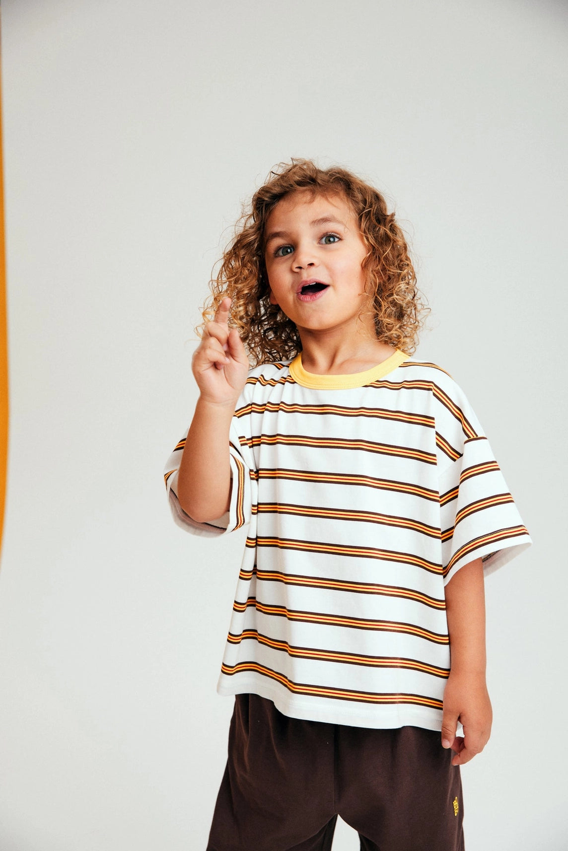 Striped Tee in Yellow