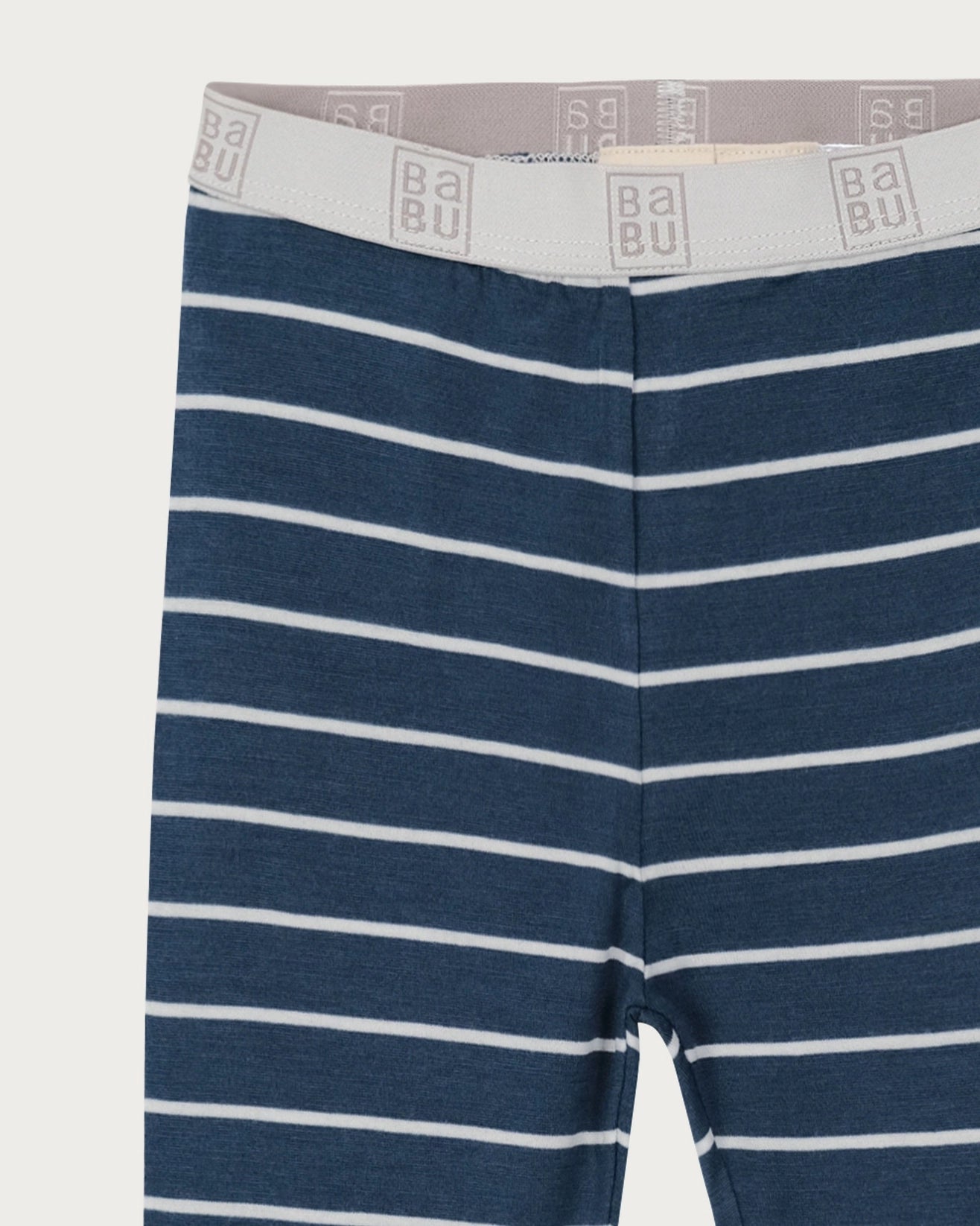 Merino Wool Long Sleeve PJ Set – Denim Stripe