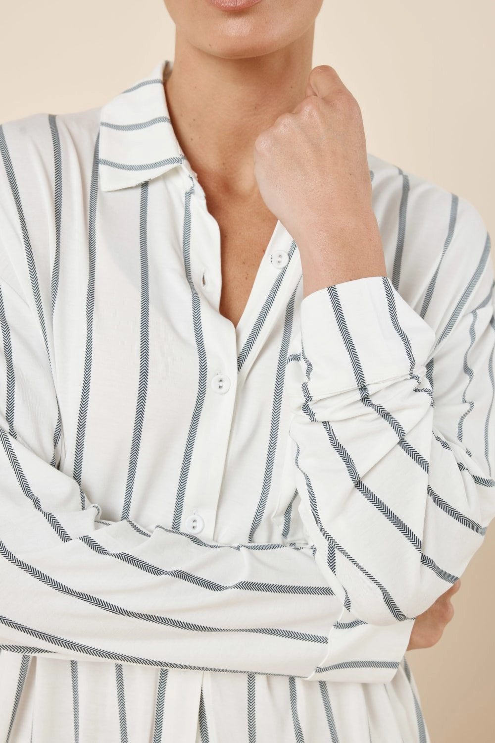 Harlow Bamboo Striped Pj Set