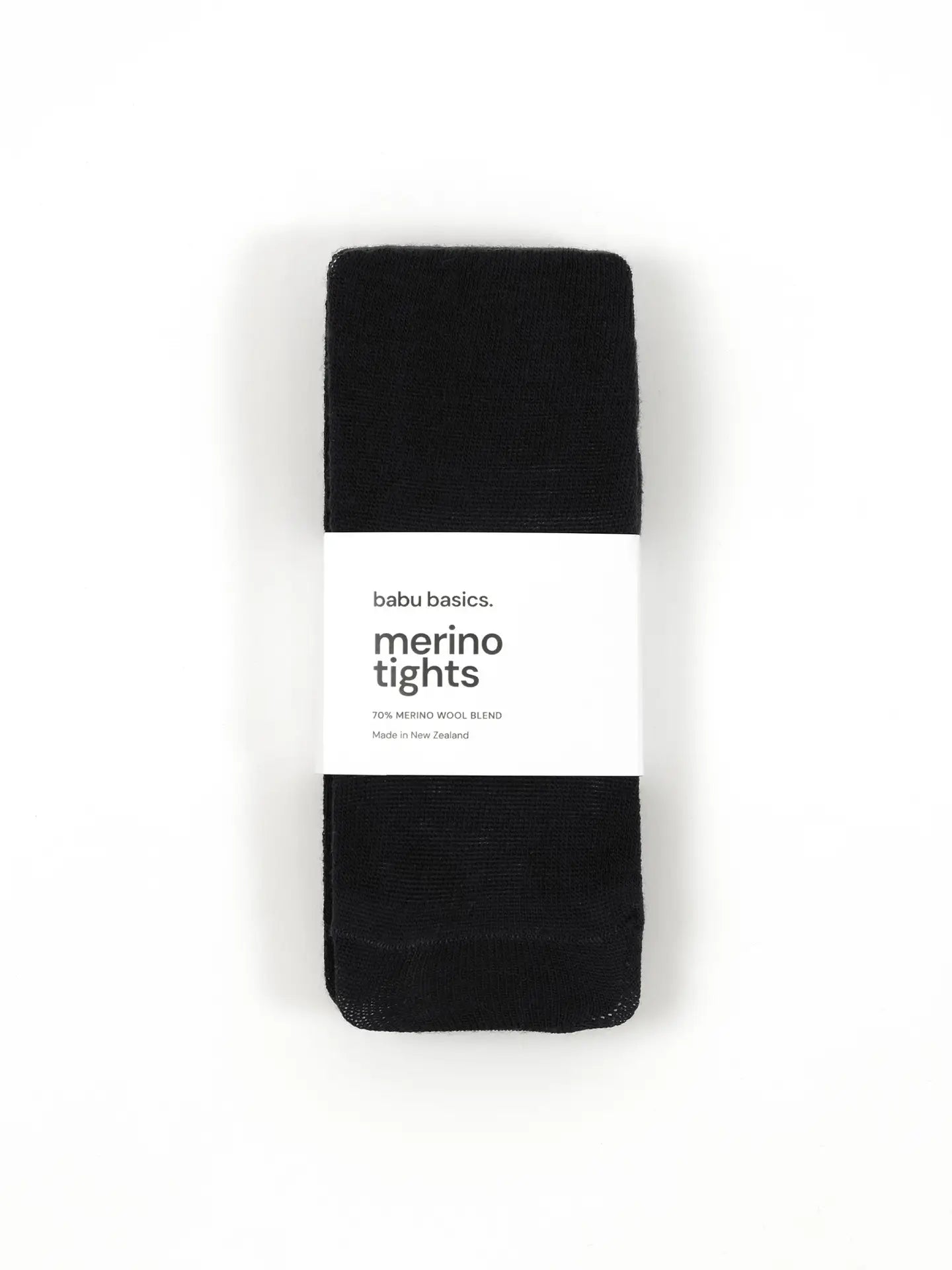 Merino Wool Tights - Black